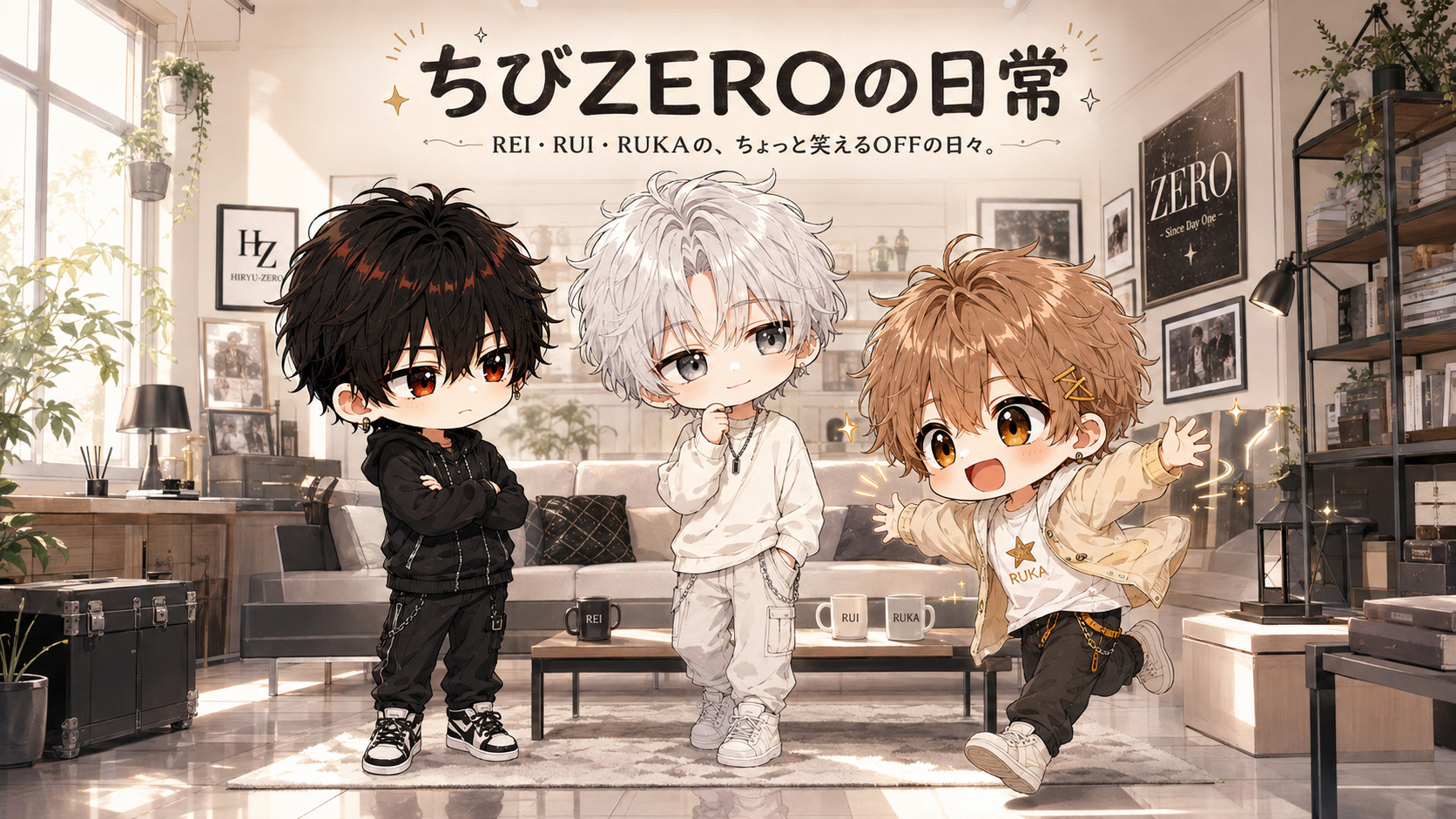 ちびZEROの日常 — REI・RUI・RUKAの、ちょっと笑えるOFFの日々。