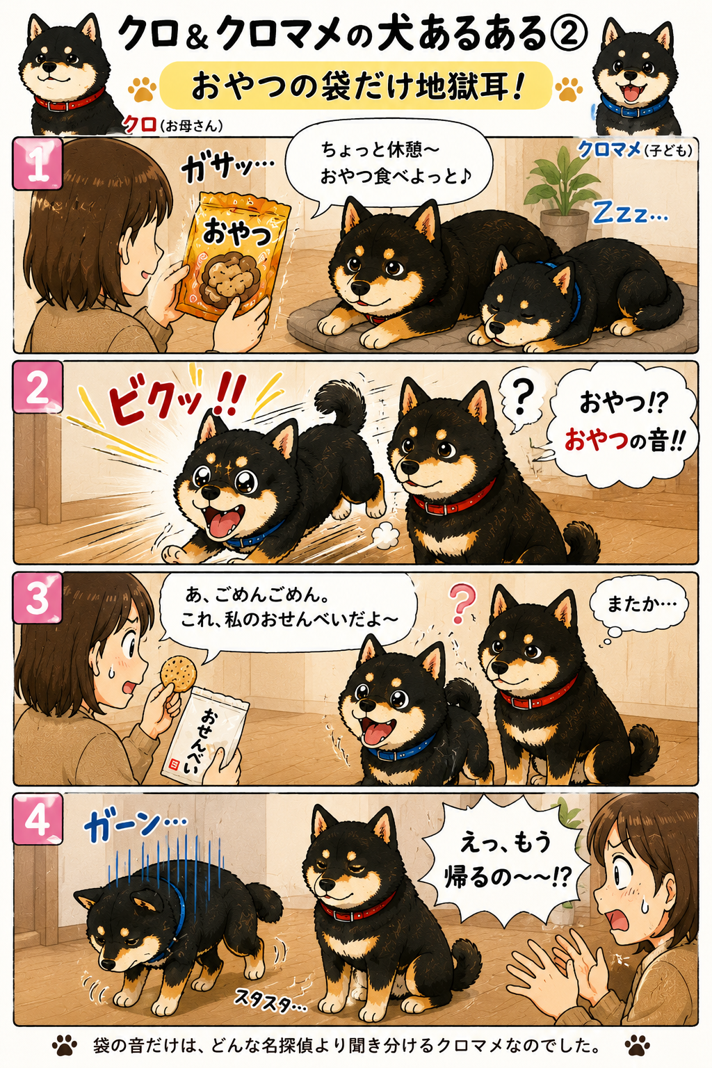 クロとクロマメの4コマ漫画 第8話 第8話